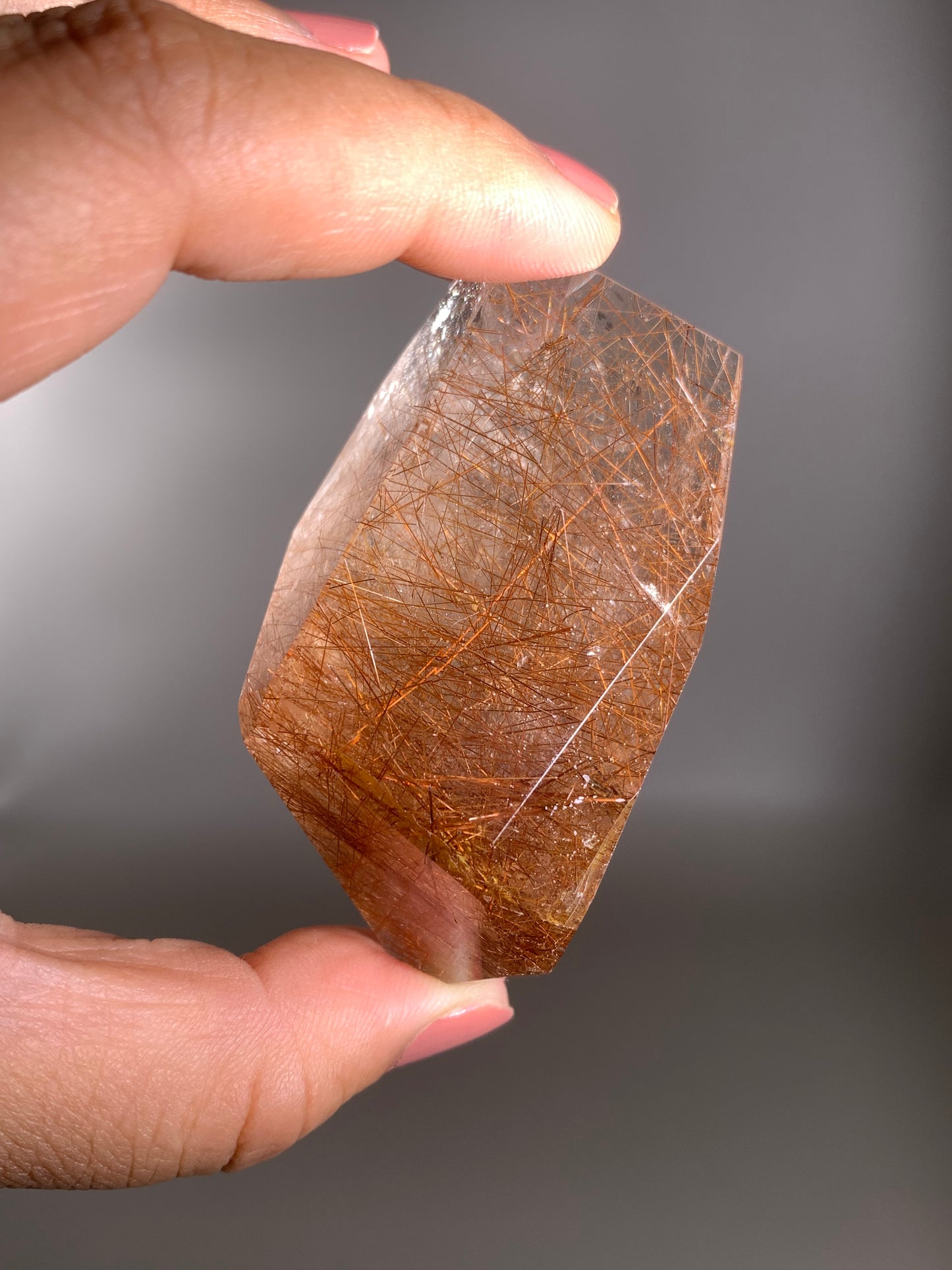 Copper Rutile Quartz Polished Freeform