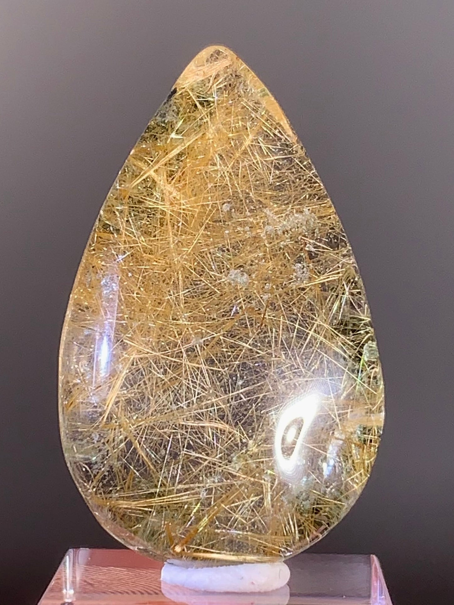 Himalayan Rutile Garden Quartz Cabochon