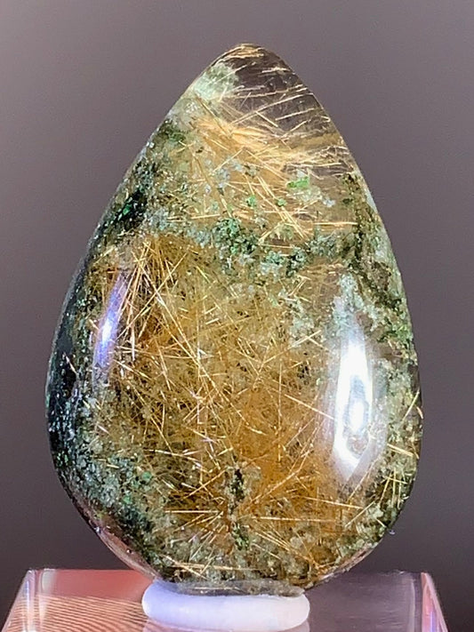 Himalayan Rutile Garden Quartz Cabochon