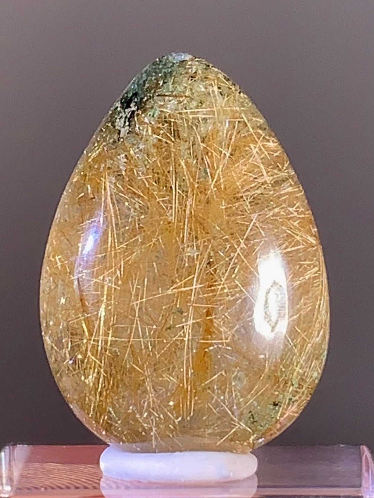 Himalayan Rutile Garden Quartz Cabochon