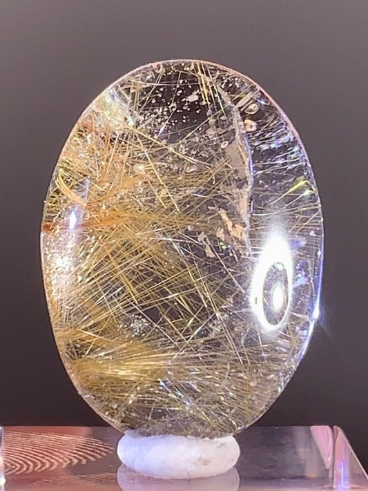 Himalayan Rutile Garden Quartz Cabochon