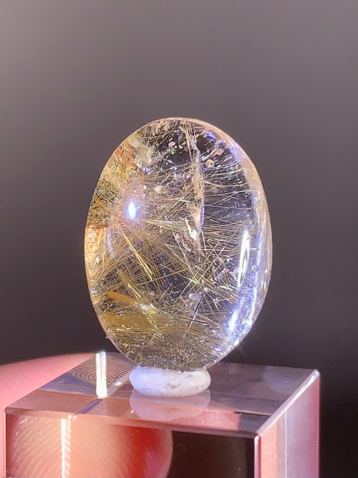 Himalayan Rutile Garden Quartz Cabochon