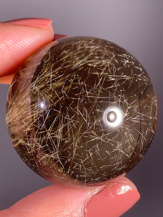 Collector’s Grade Shooting Star Rutile Quartz Sphere – Brazil