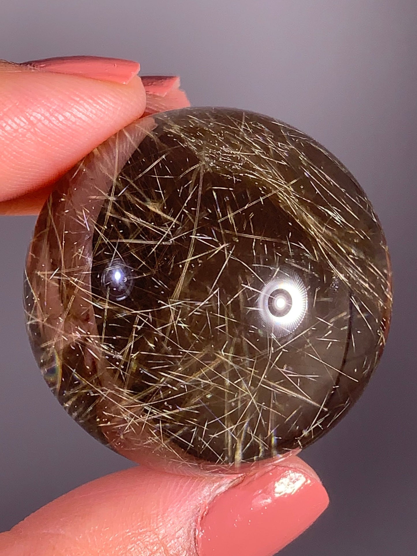 Collector’s Grade Shooting Star Rutile Quartz Sphere – Brazil