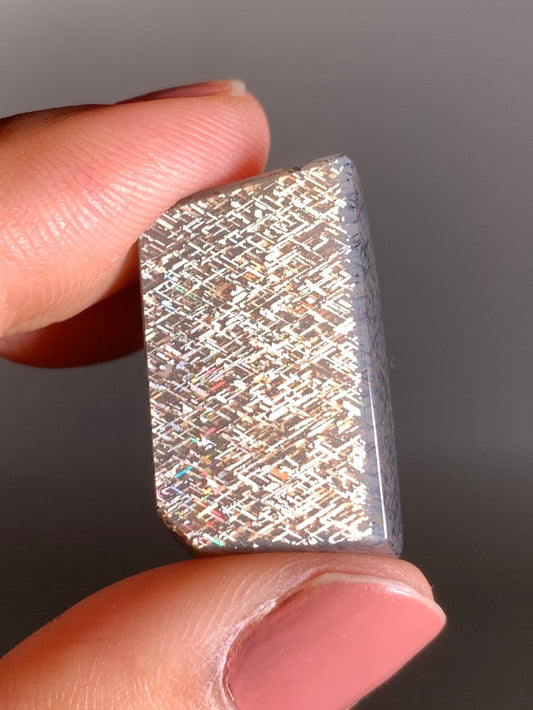 Rainbow Lattice Sunstone Polished Freeform