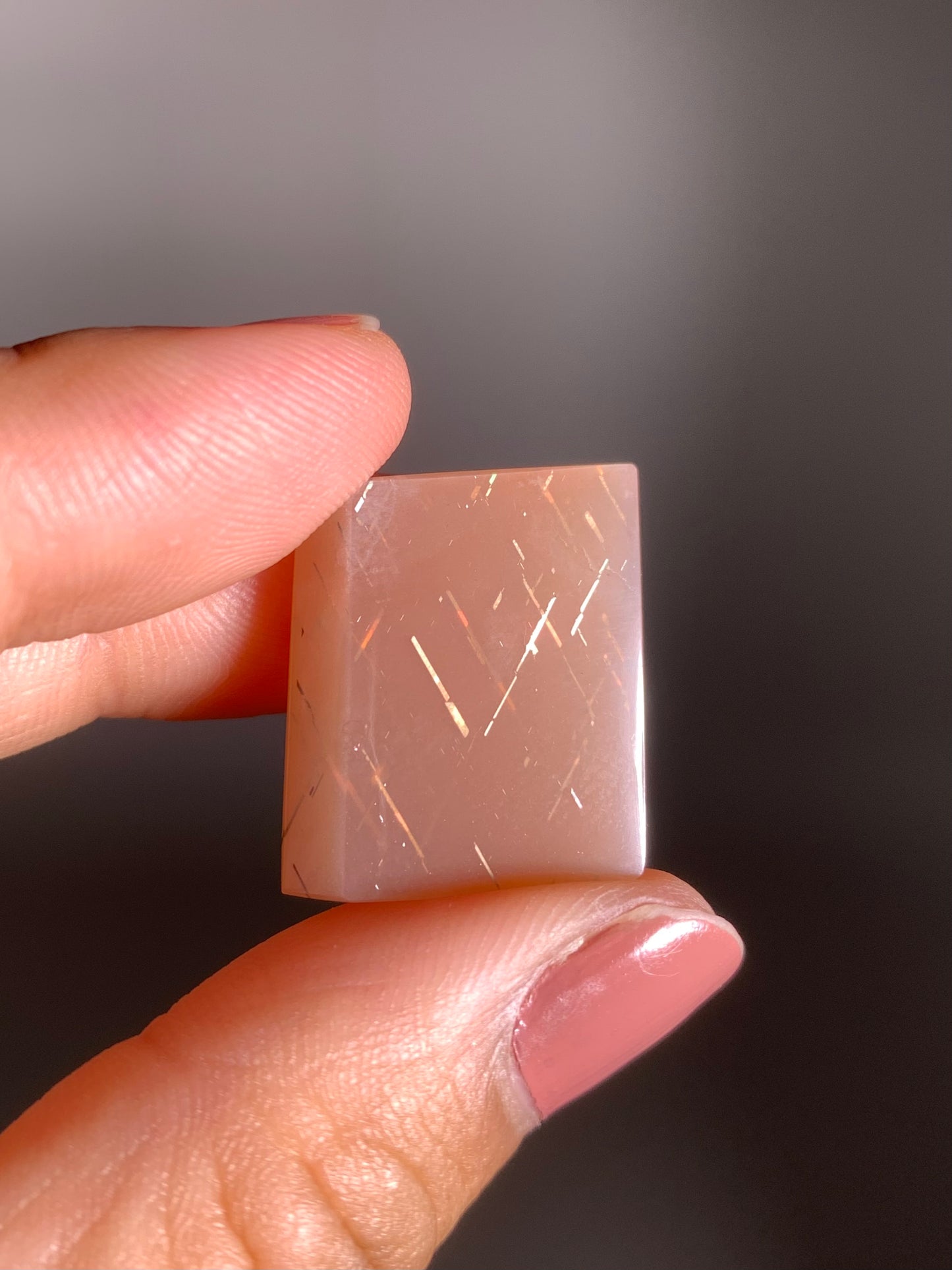 Rainbow Lattice Sunstone Polished Freeform