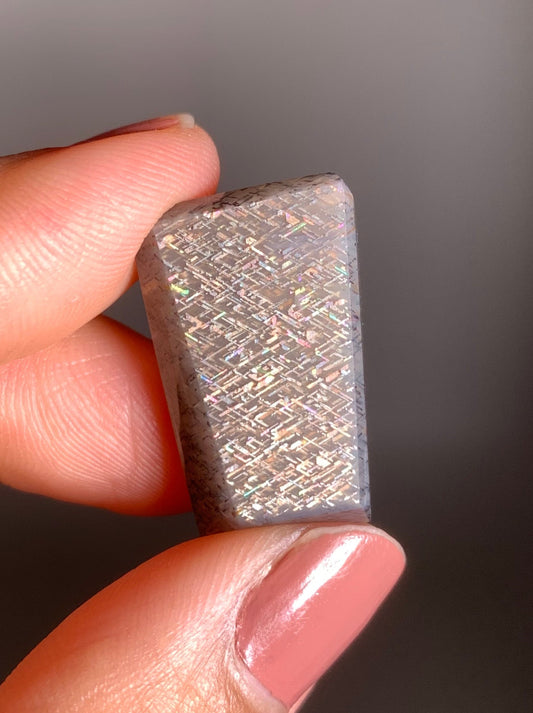 Rainbow Lattice Sunstone Polished Freeform