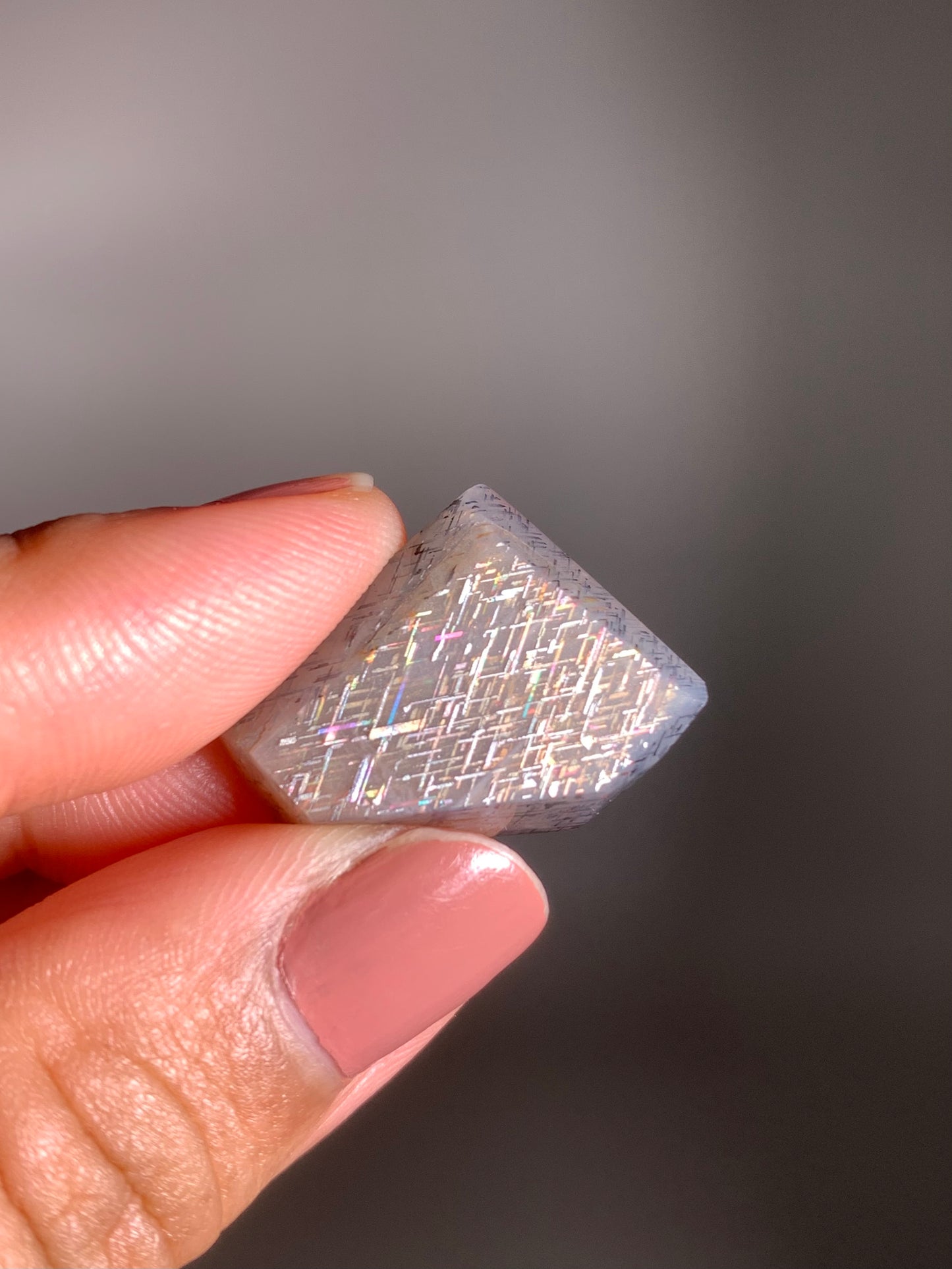 Rainbow Lattice Sunstone Polished Freeform