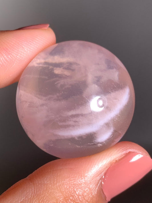 Snow Garden Rose Quartz Sphere With Asterism
