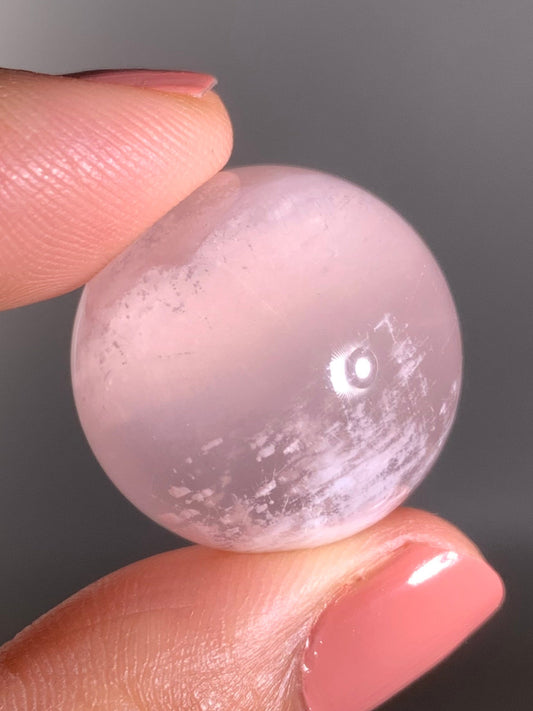 Snow Garden Rose Quartz Sphere With Asterism