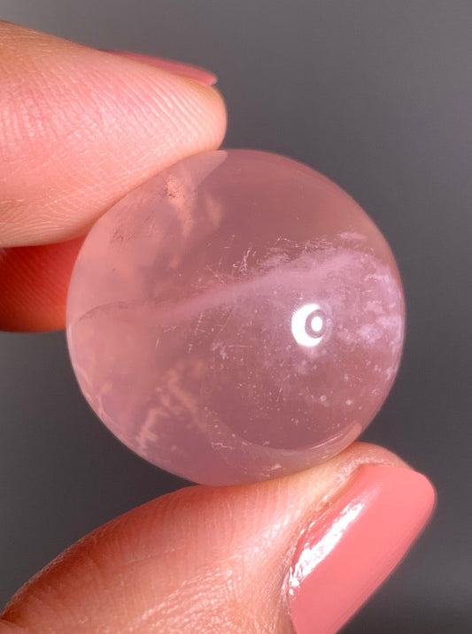 Snow Garden Rose Quartz Sphere With Asterism