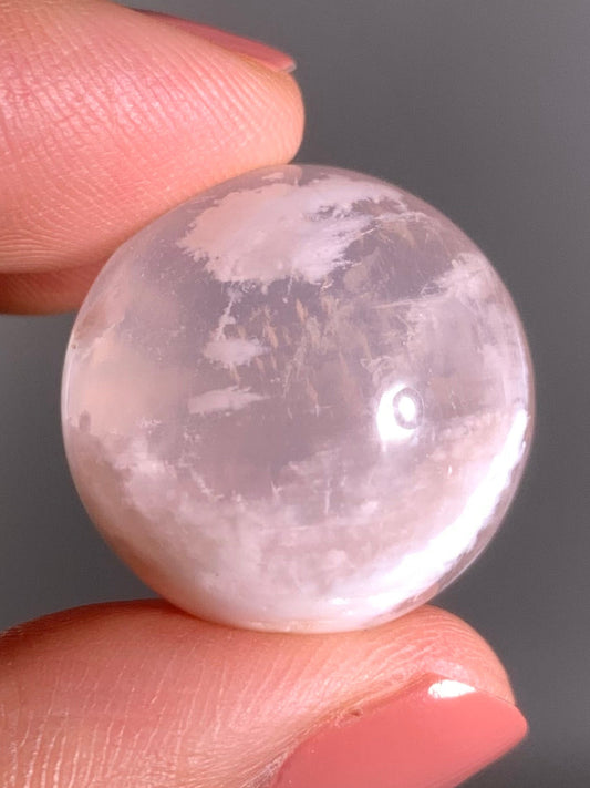 Snow Garden Rose Quartz Sphere With Asterism