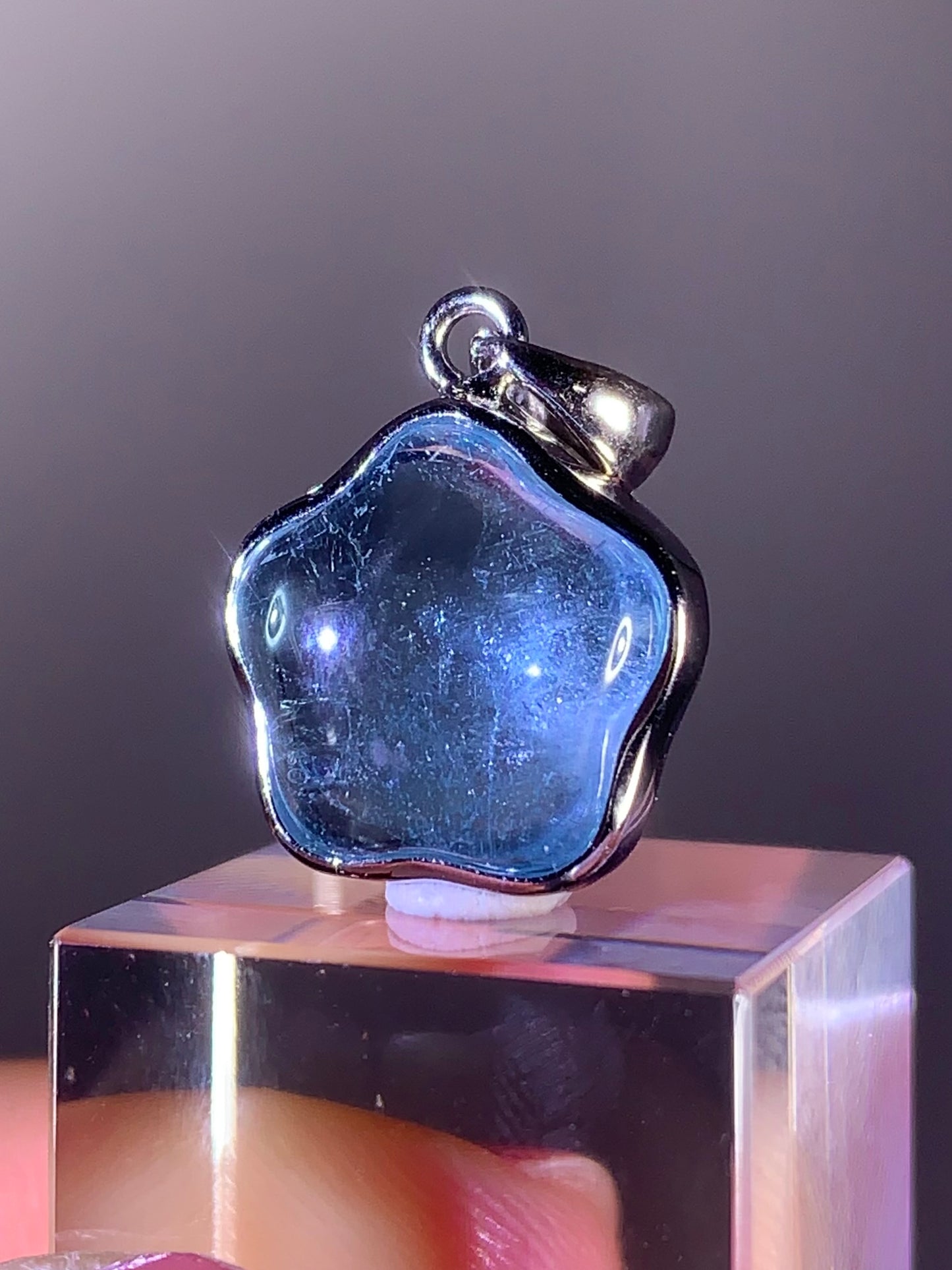 Star Shape Topaz Pendant in S925 Sterling Silver – Brazil