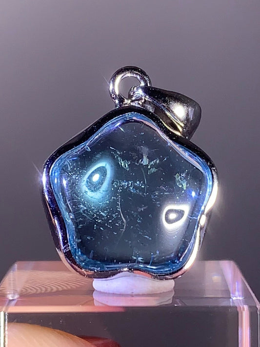 Star Shape Topaz Pendant in S925 Sterling Silver – Brazil
