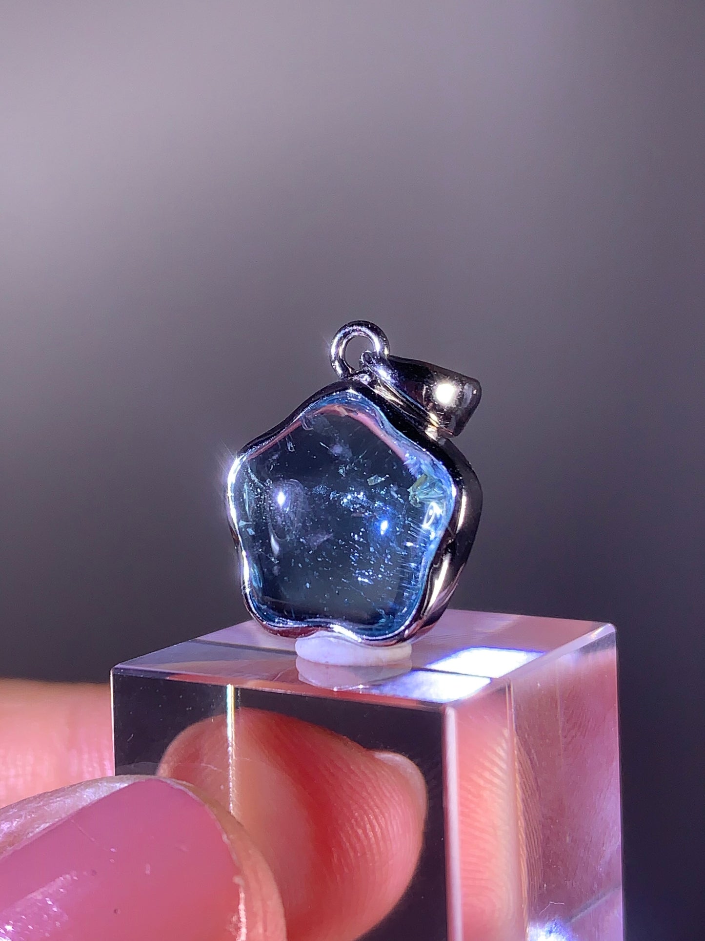Star Shape Topaz Pendant in S925 Sterling Silver – Brazil