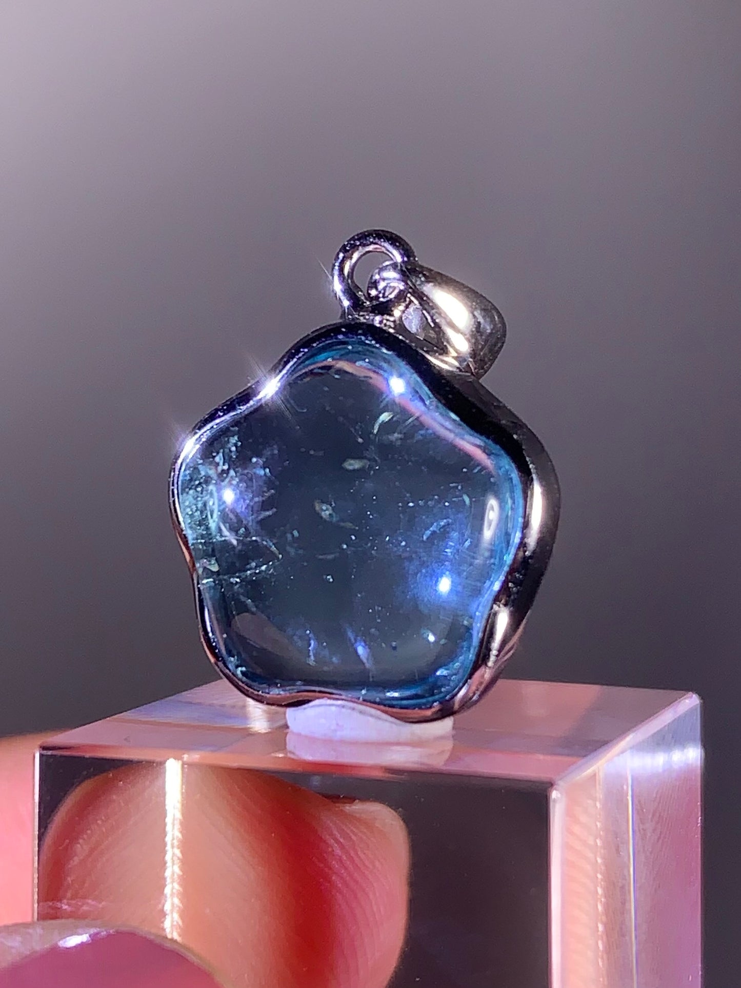 Star Shape Topaz Pendant in S925 Sterling Silver – Brazil
