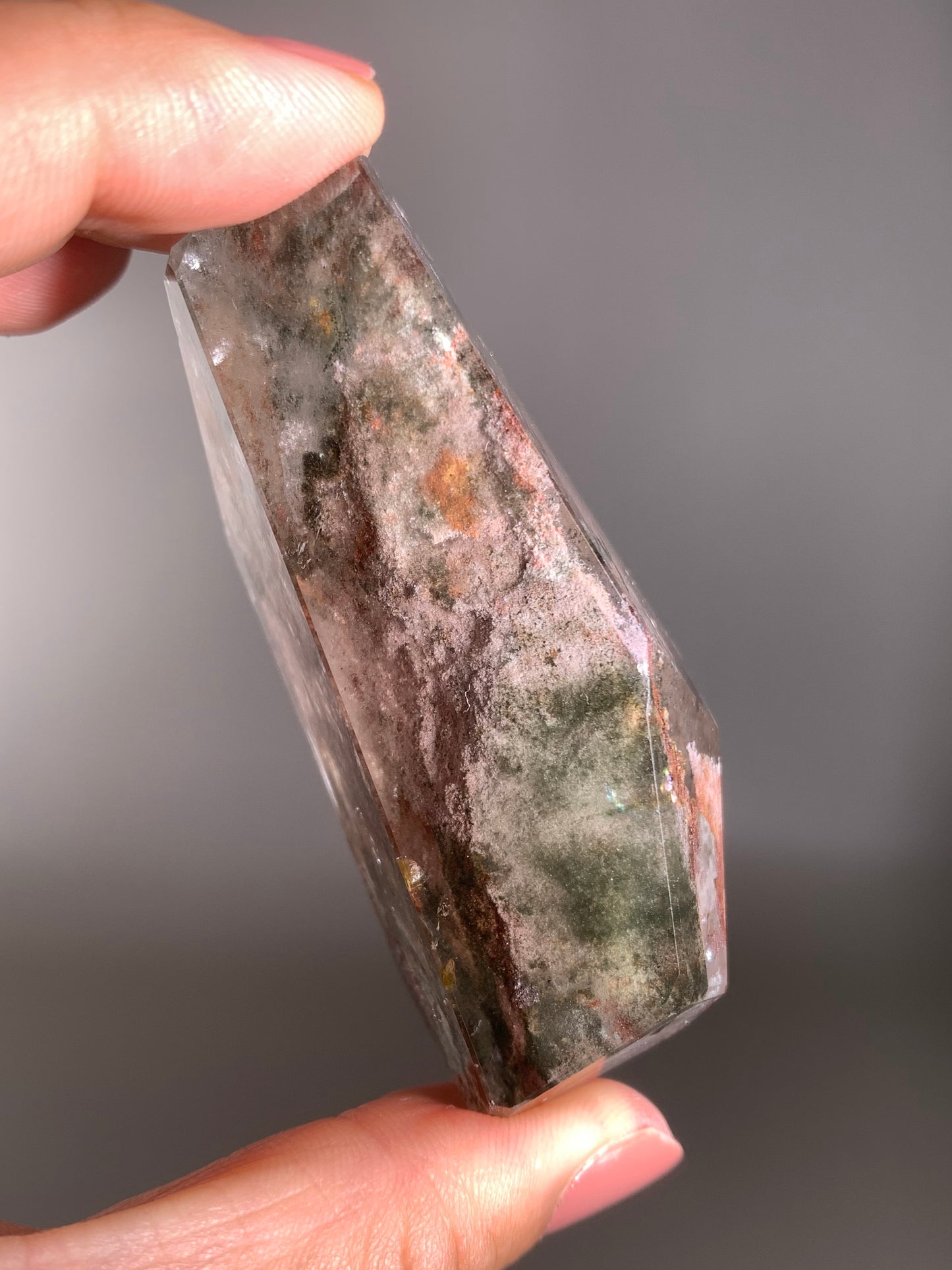 Pink Spring Scenic Garden Quartz Polished Freeform from Zambia