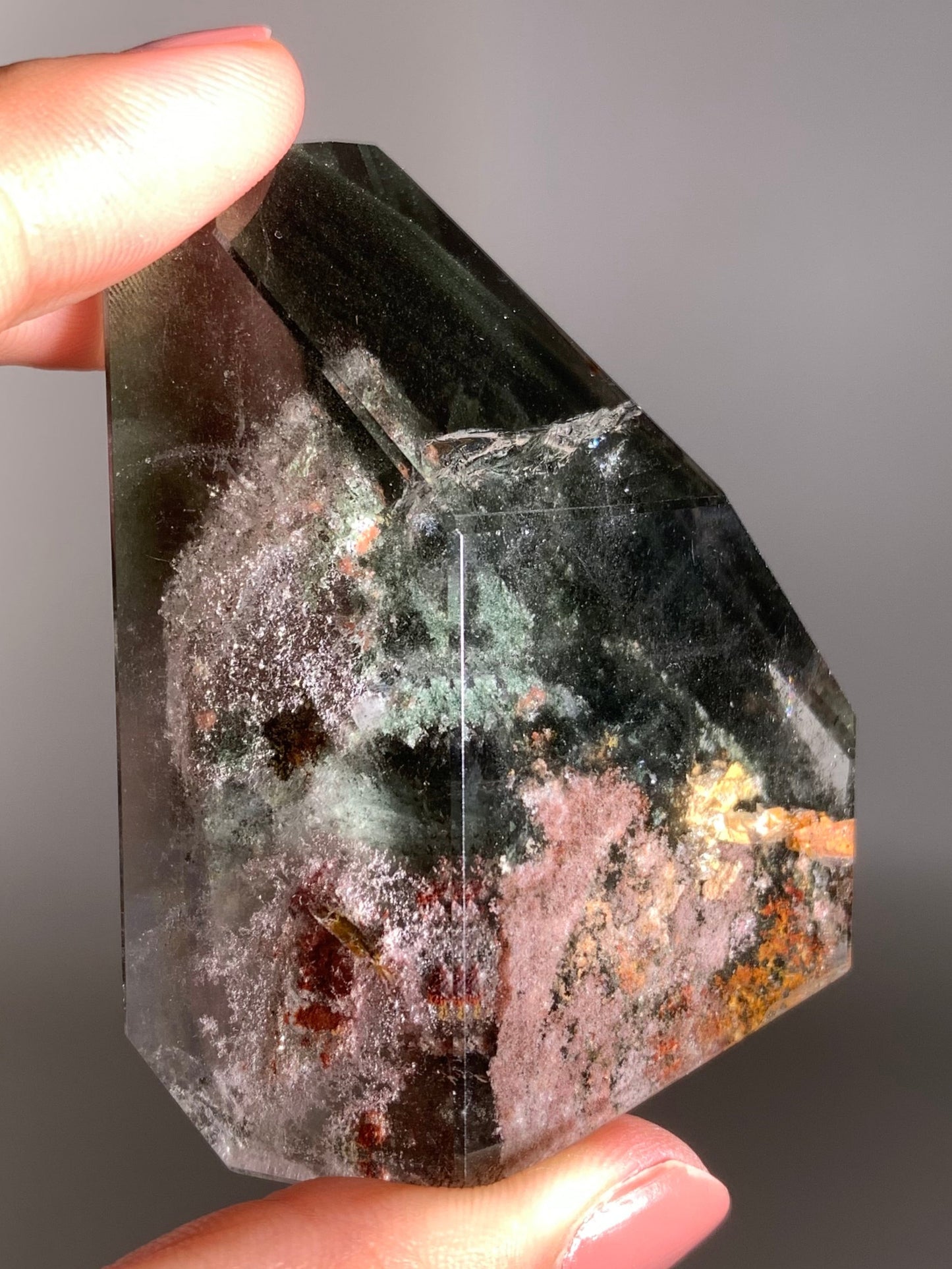 Scenic Garden Quartz Polished Freeform Zambia