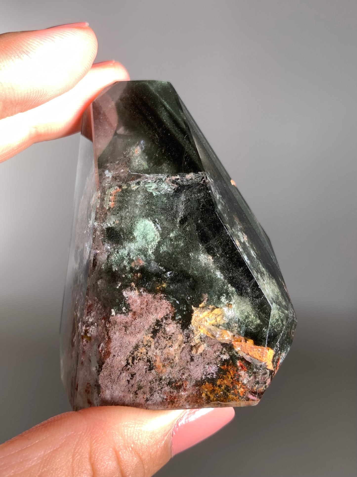 Scenic Garden Quartz Polished Freeform Zambia