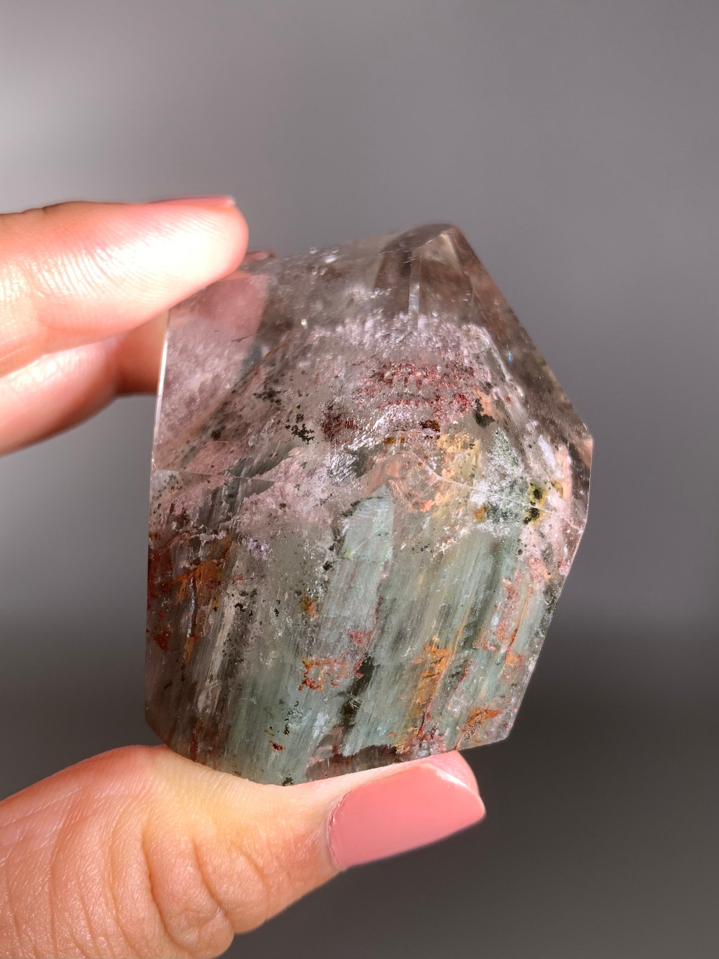 Colorful Spring Season Garden Quartz Polished Freeform from Zambia