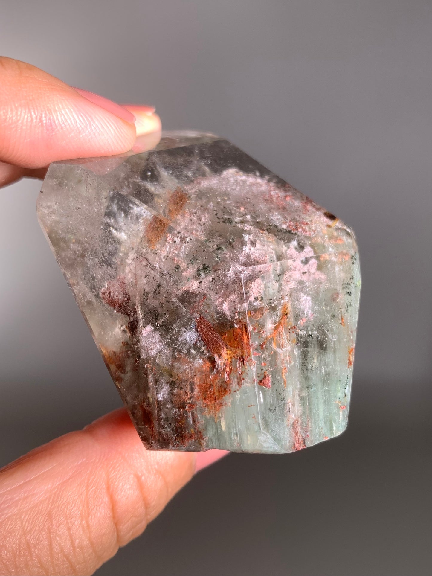 Colorful Spring Season Garden Quartz Polished Freeform from Zambia