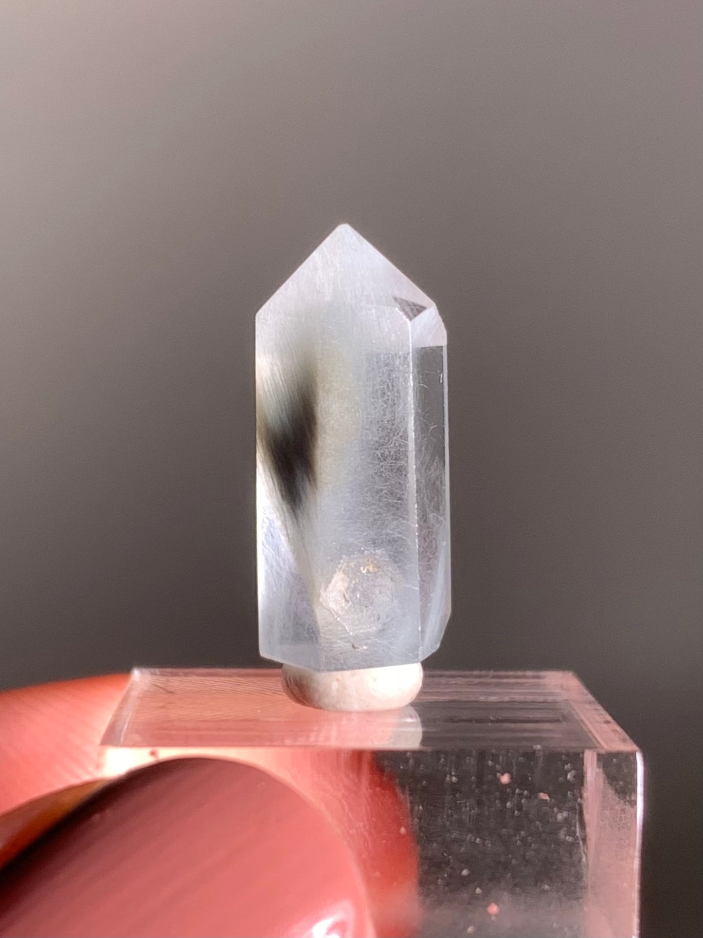 Blue Amphibole Quartz Polished Tower