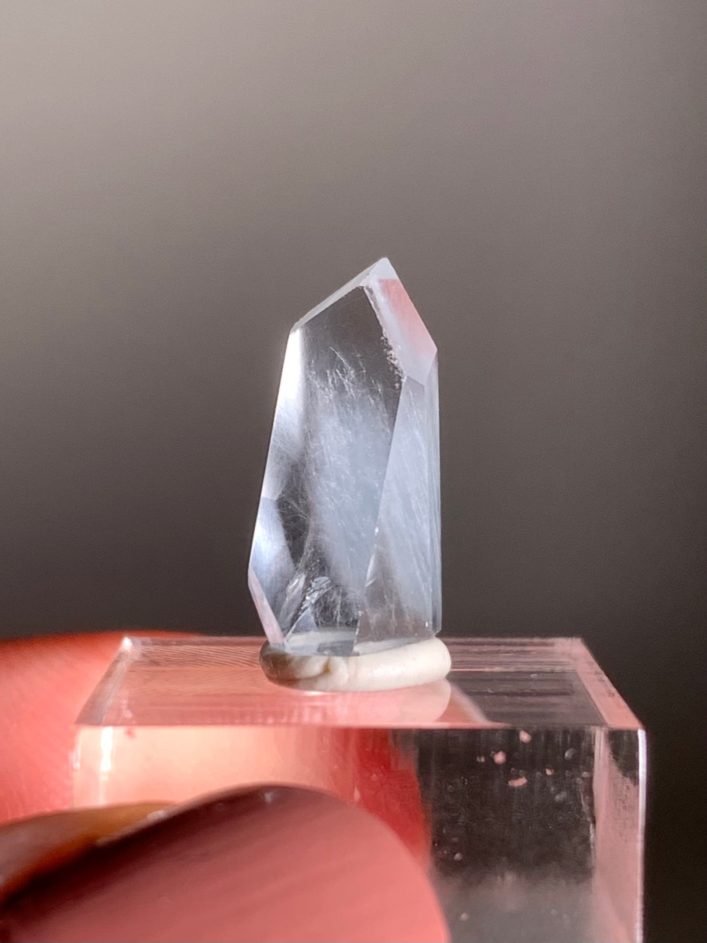 Blue Amphibole Quartz Polished Tower