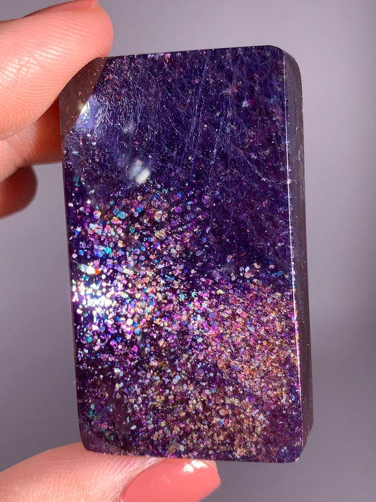 Collector's Grade Galaxy Iolite Crystal Polished Freeform – Tanzania