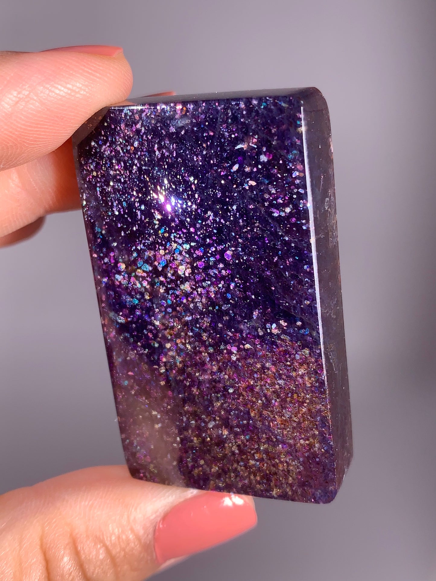 Collector's Grade Galaxy Iolite Crystal Polished Freeform – Tanzania