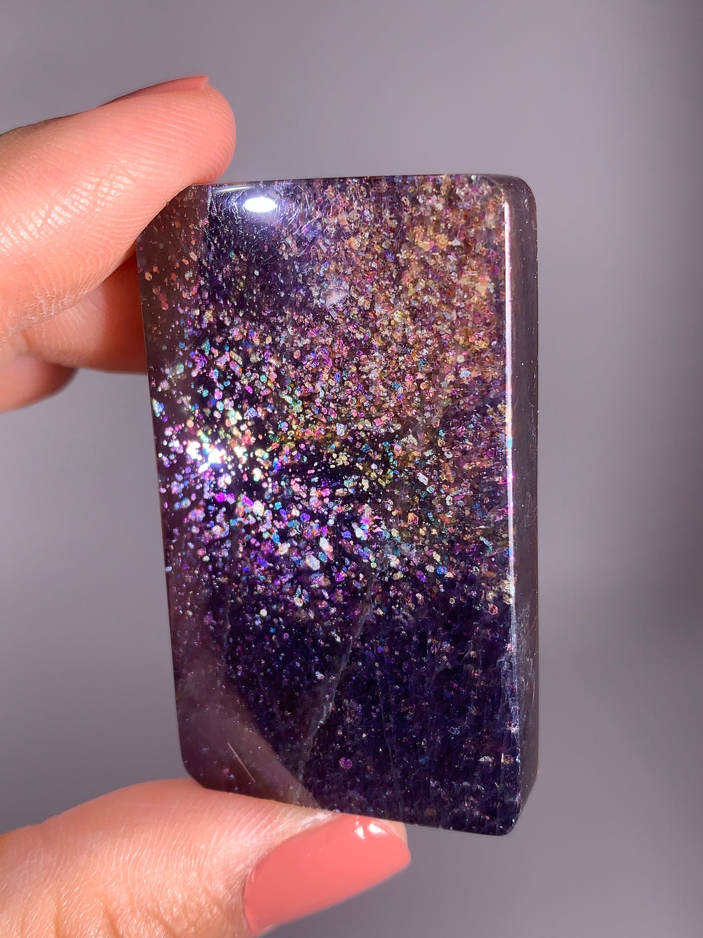Collector's Grade Galaxy Iolite Crystal Polished Freeform – Tanzania