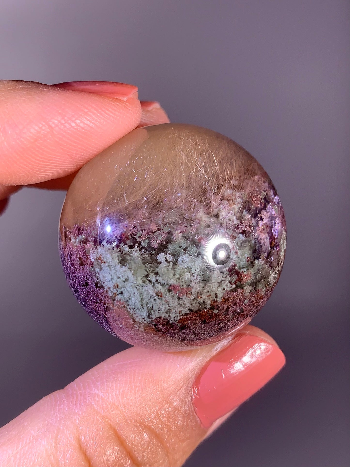 Collector's Grade Four Season Garden with Gold Amphibole Sphere from Brazil