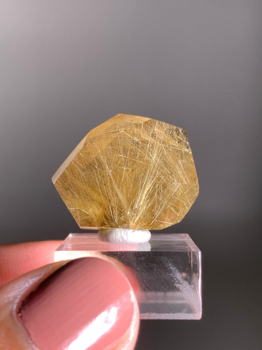 Gold Rutile Quartz Polished Mini Freeform