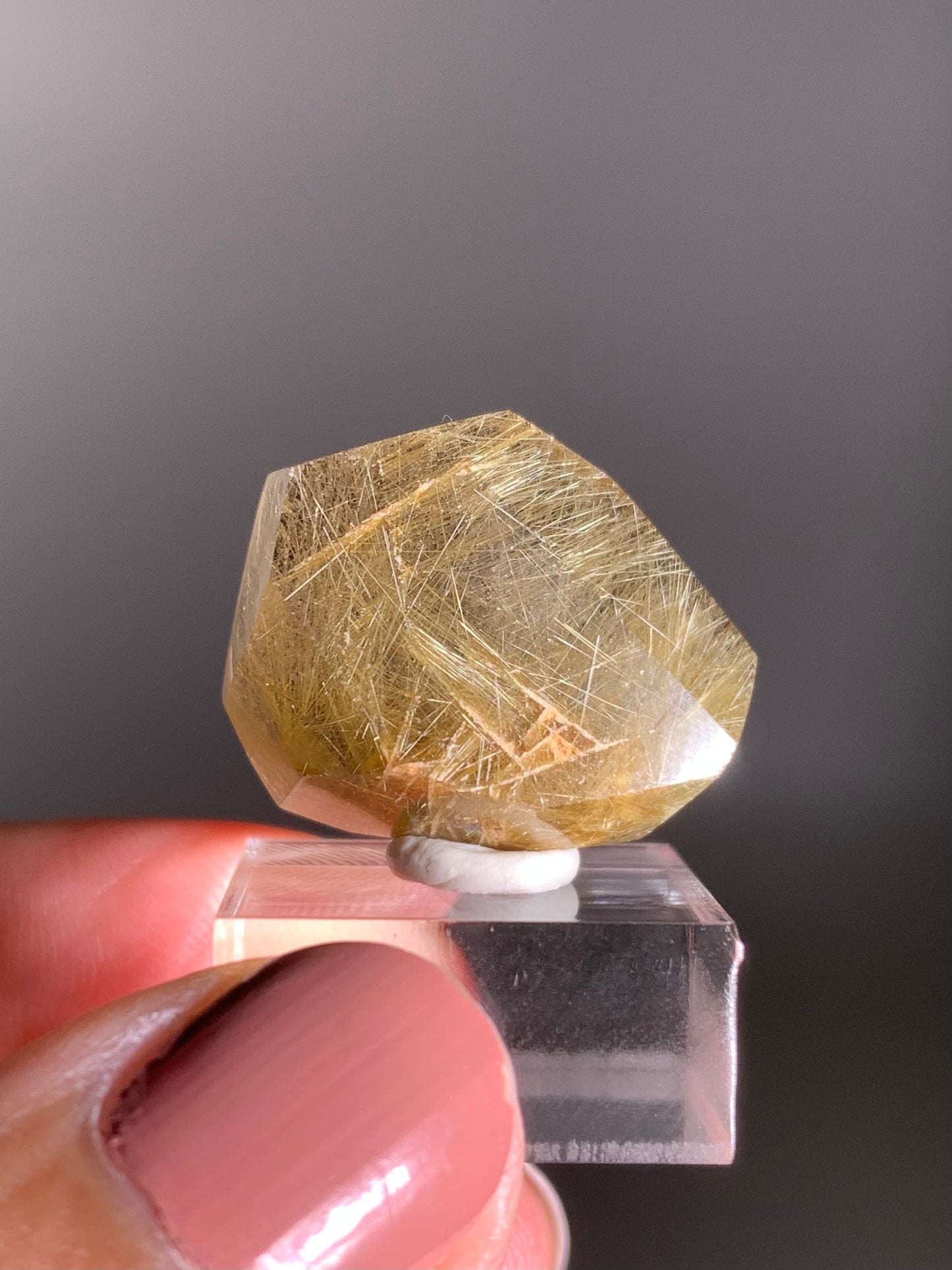 Gold Rutile Quartz Polished Mini Freeform