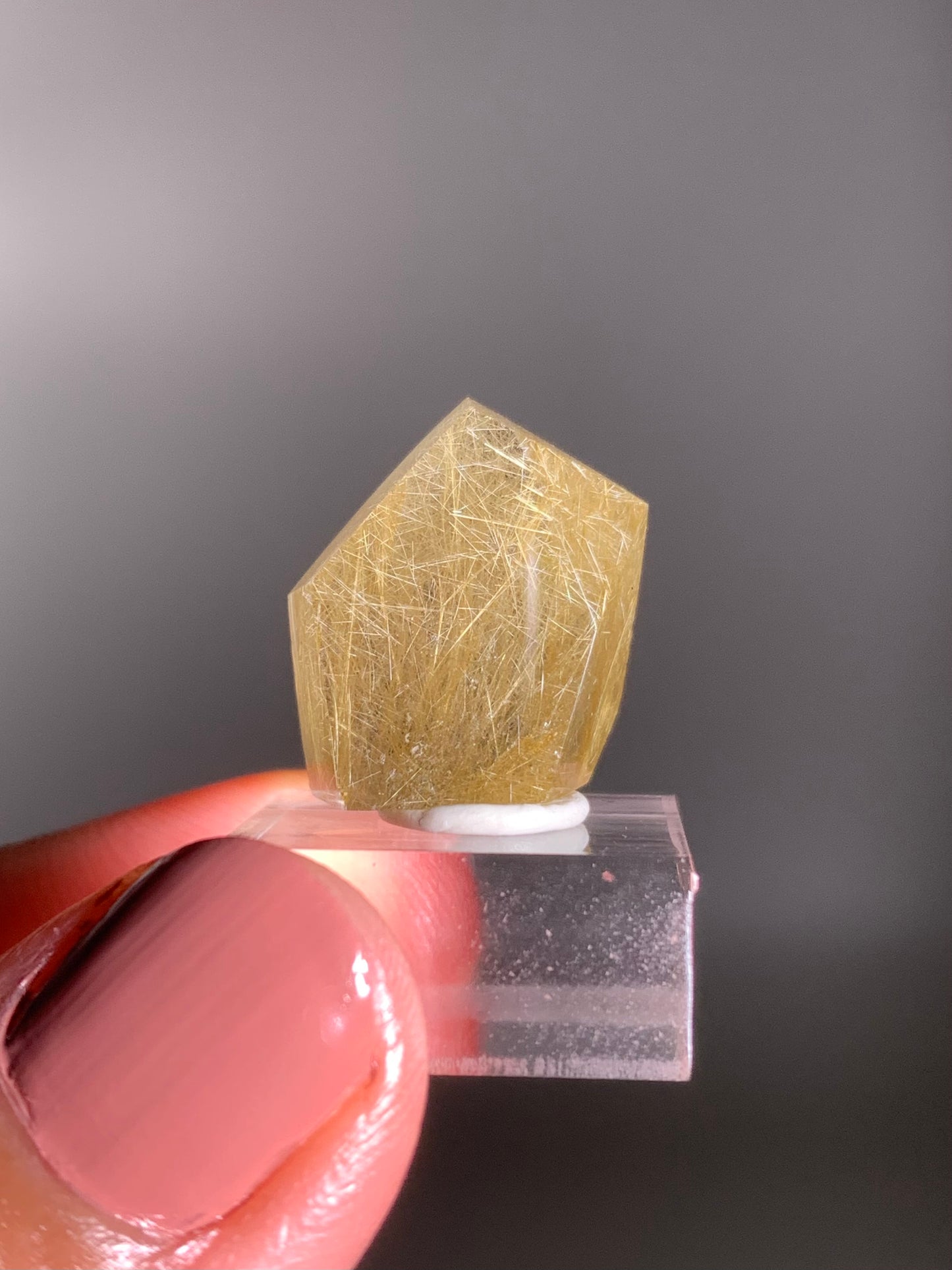 Gold Rutile Quartz Polished Mini Freeform