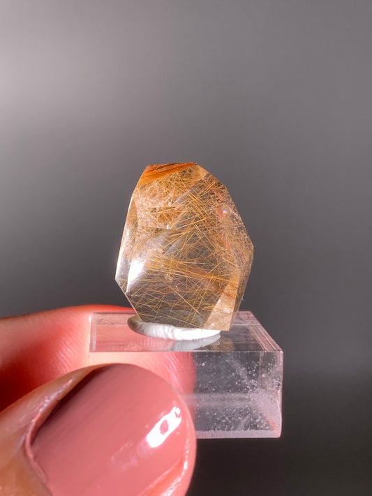Gold Rutile Quartz Polished Mini Freeform