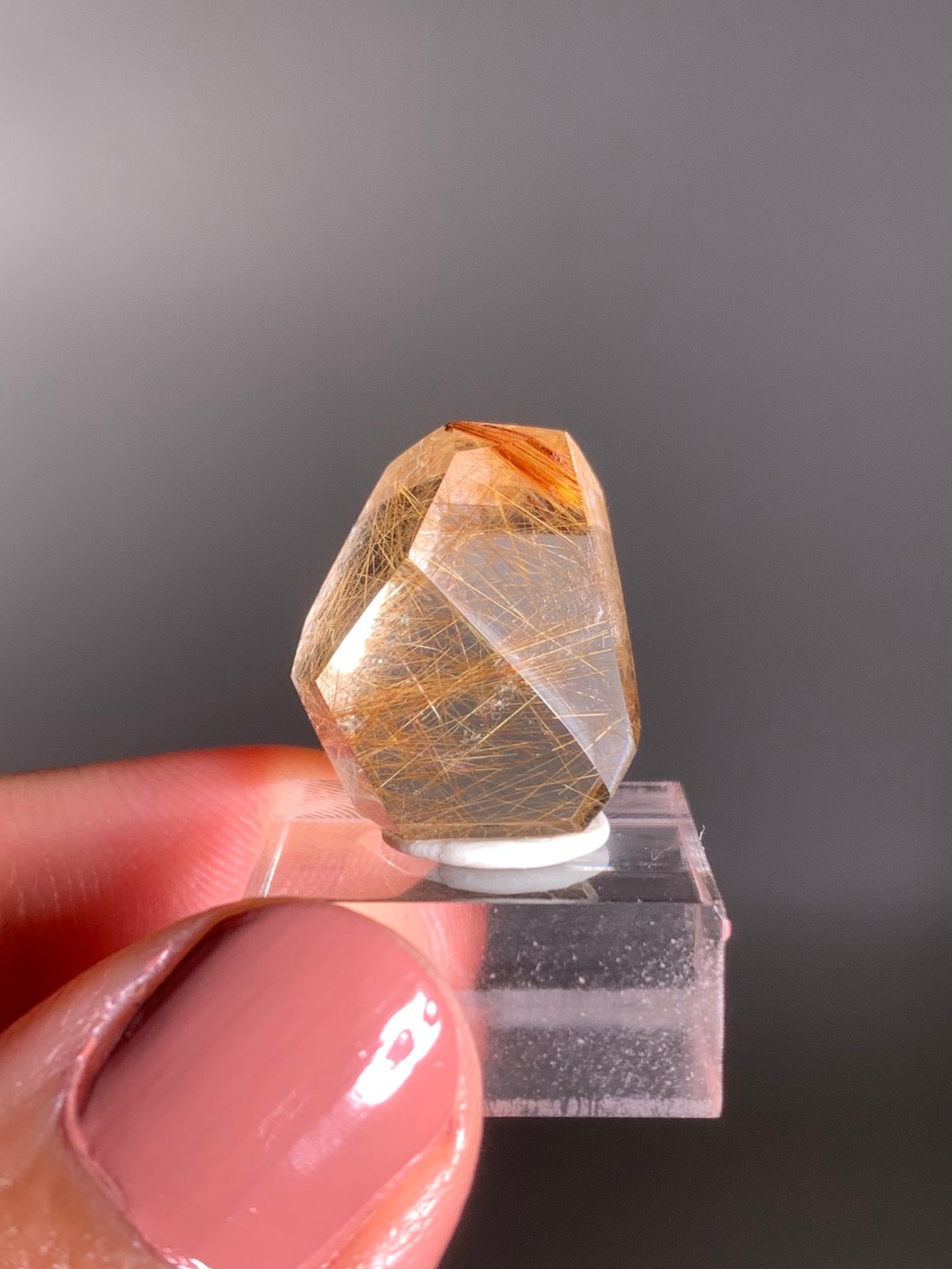 Gold Rutile Quartz Polished Mini Freeform
