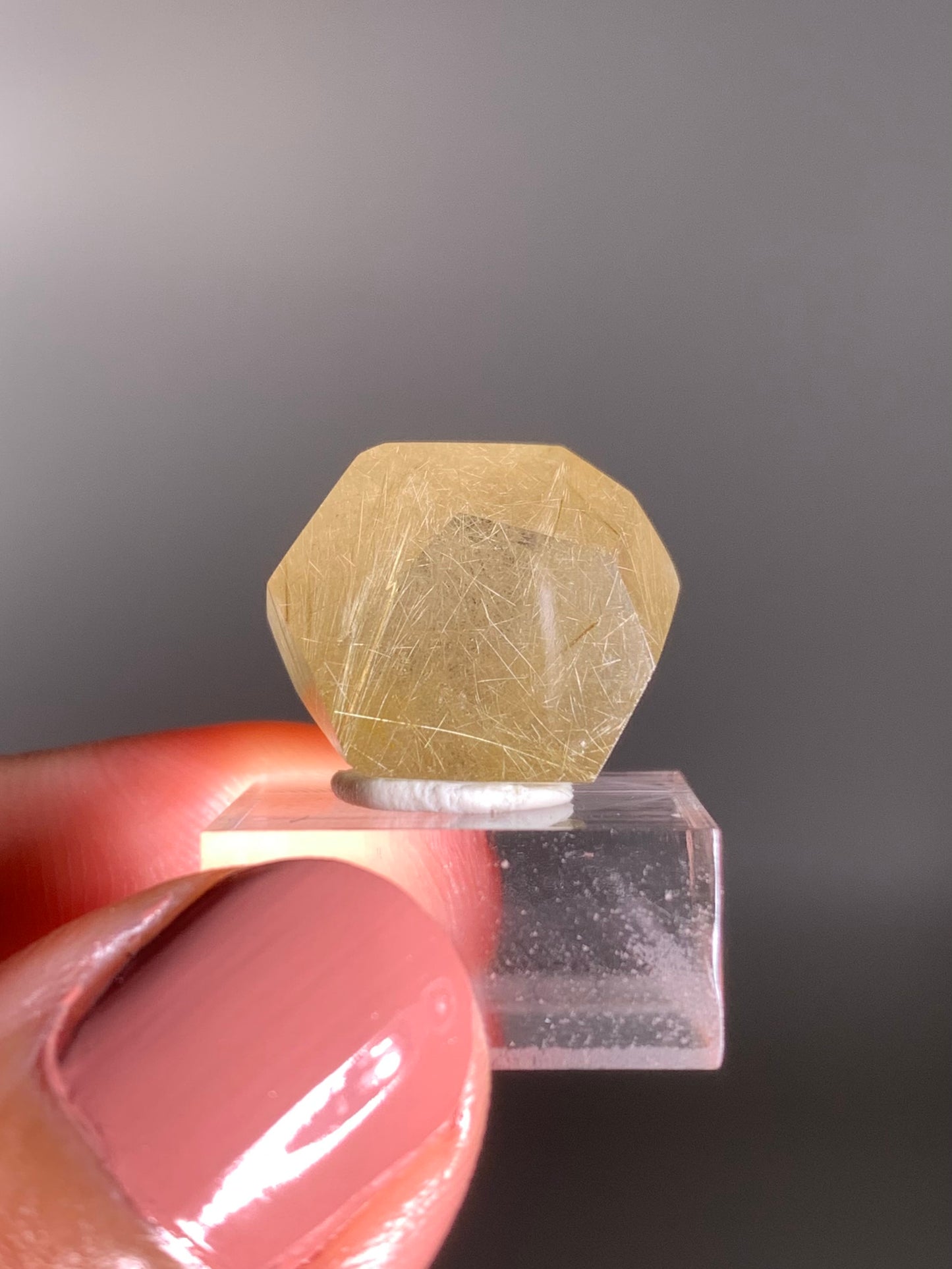 Gold Rutile Quartz Polished Mini Freeform