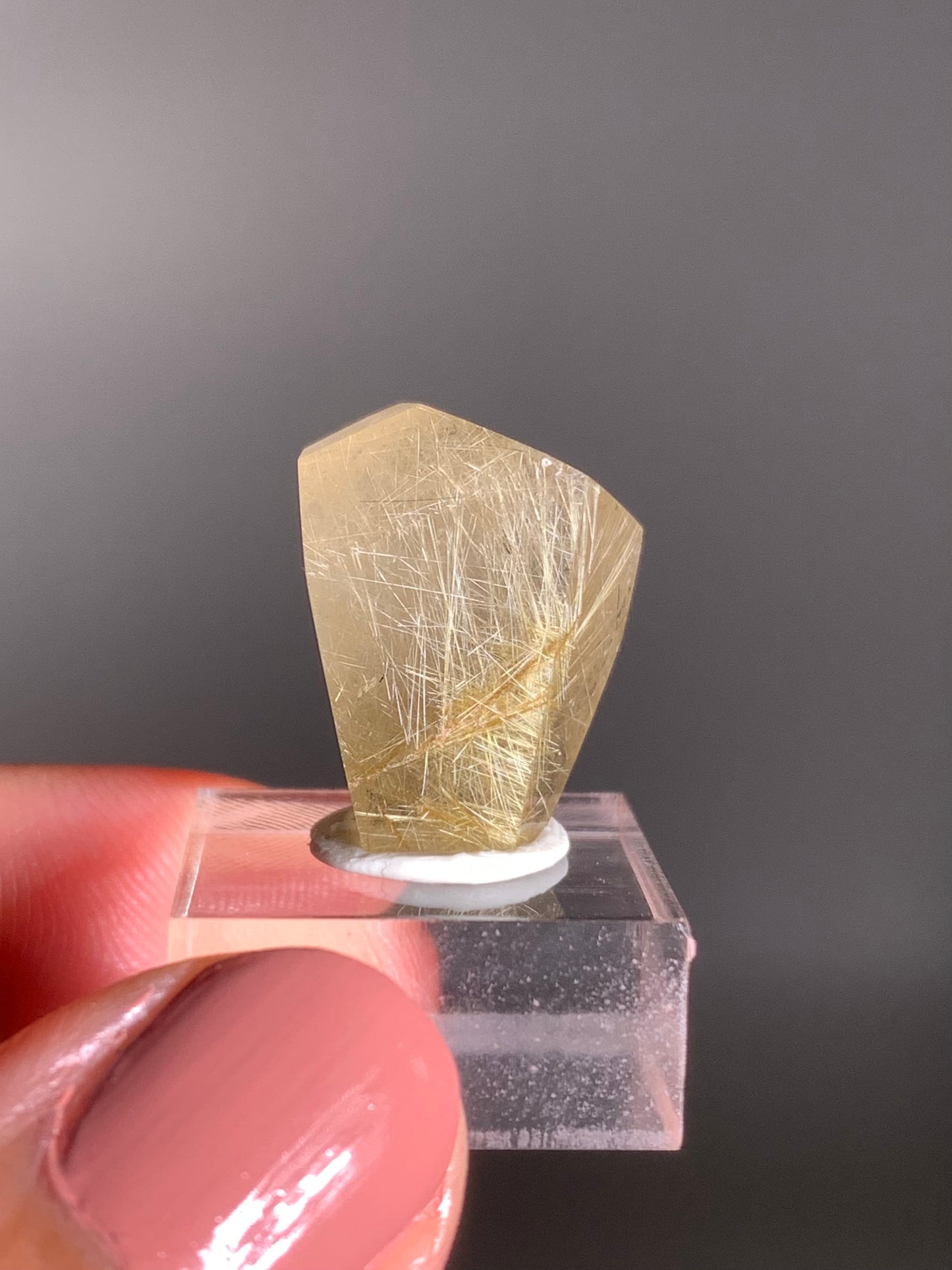 Gold Rutile Quartz Polished Mini Freeform