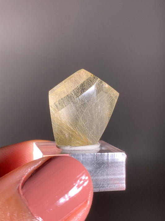 Gold Rutile Quartz Polished Mini Freeform
