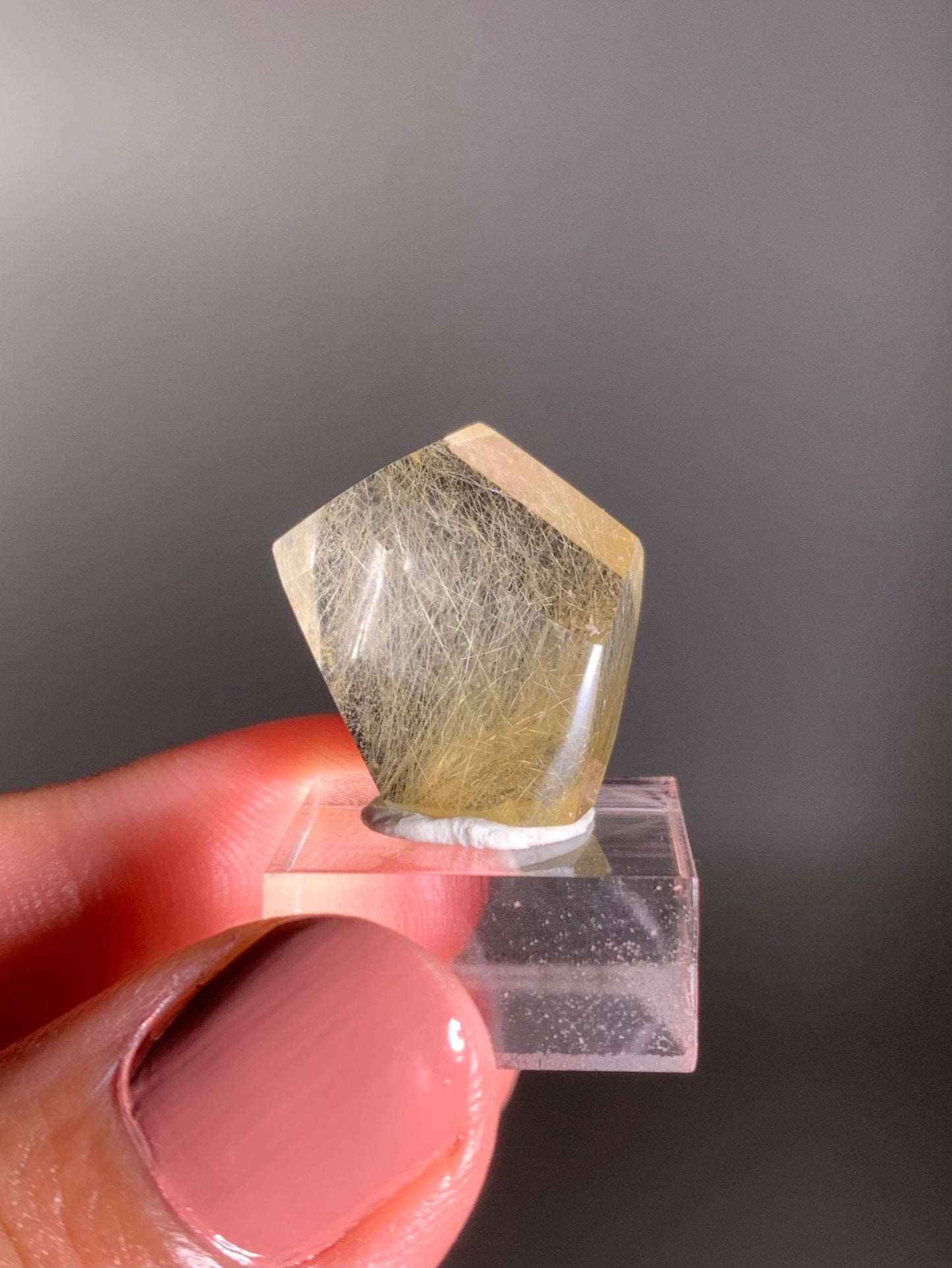Gold Rutile Quartz Polished Mini Freeform