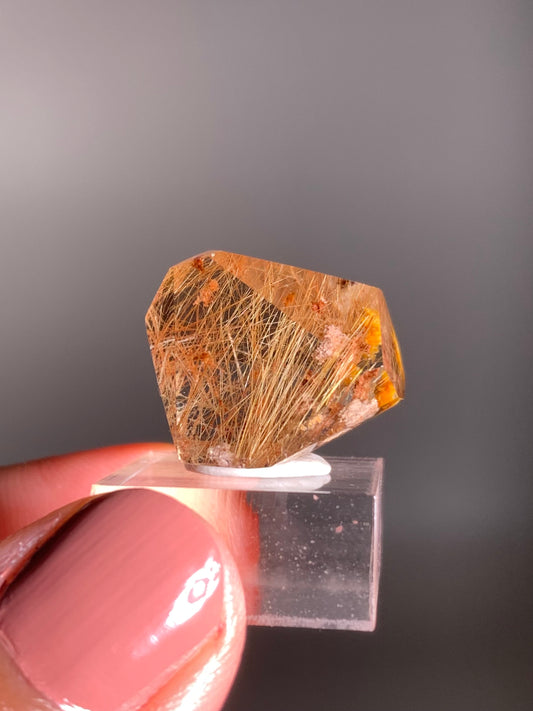 Gold Rutile Quartz Polished Mini Freeform