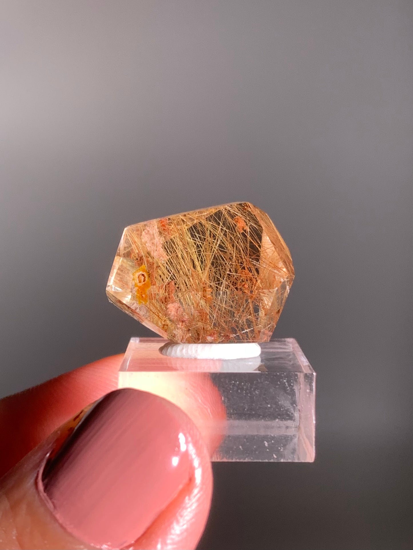 Gold Rutile Quartz Polished Mini Freeform
