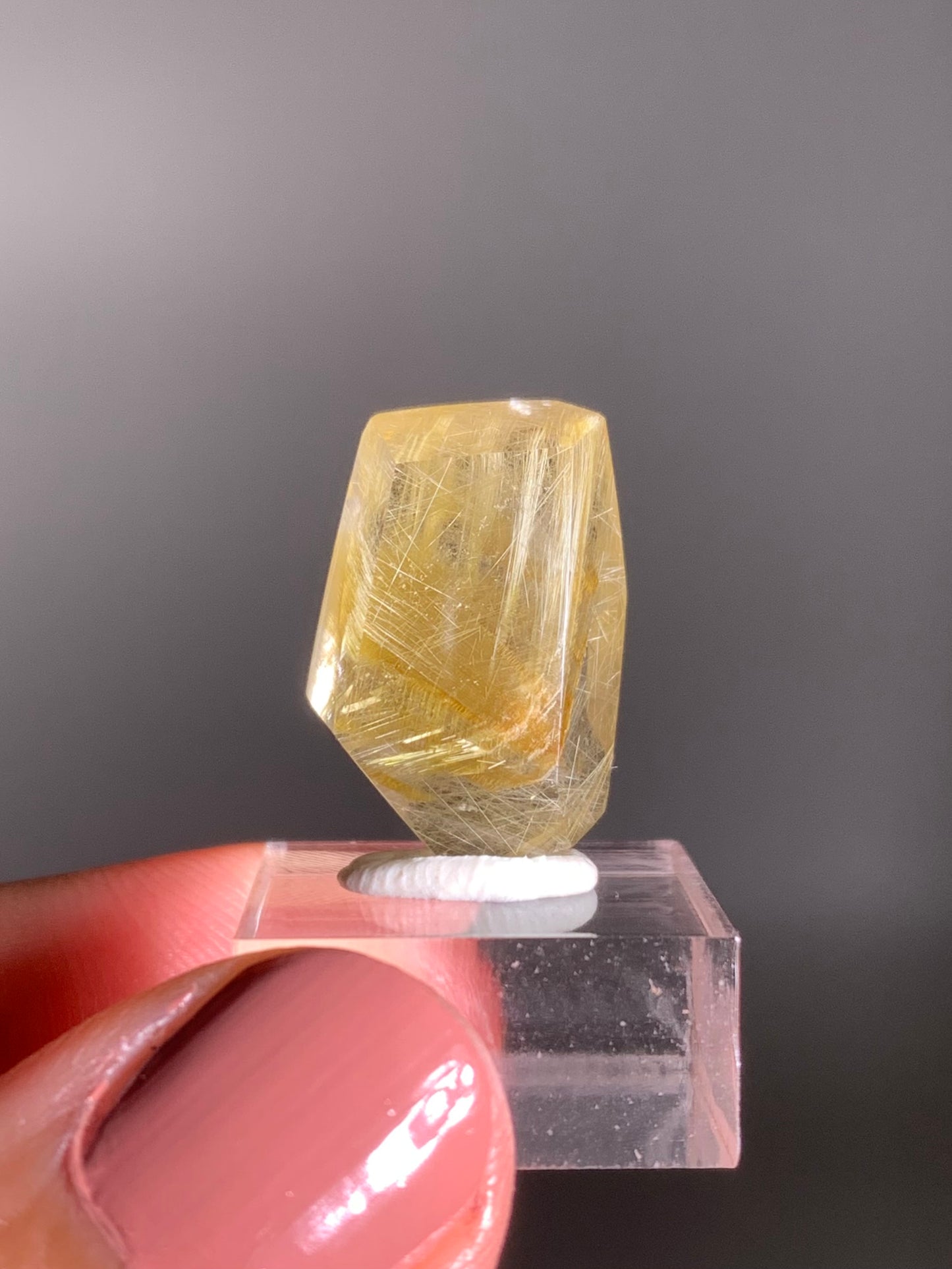 Gold Rutile Quartz Polished Mini Freeform