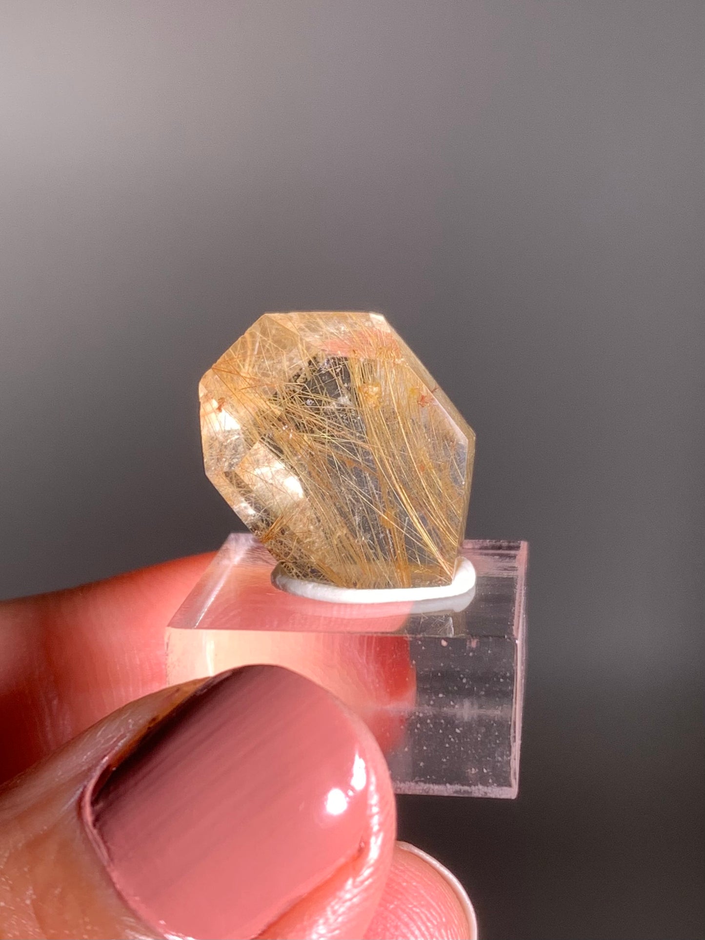 Gold Rutile Quartz Polished Mini Freeform