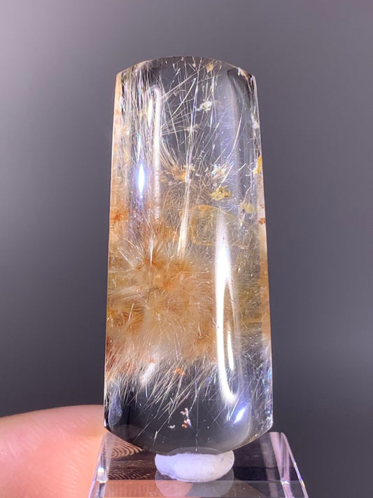 High-Quality Gold Flower Rutile Polished Freeform – Brazil