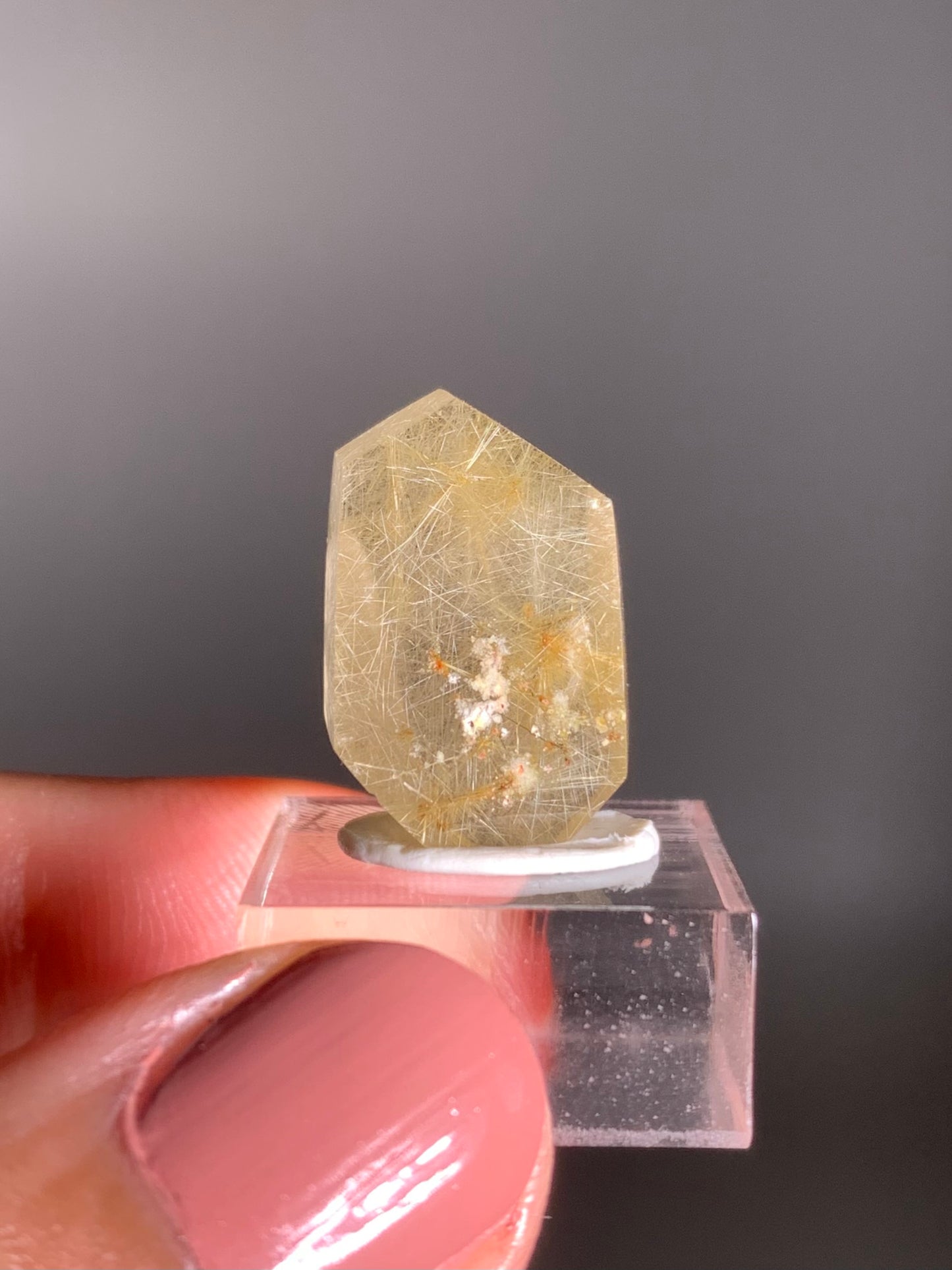 Gold Rutile Quartz Polished Mini Freeform
