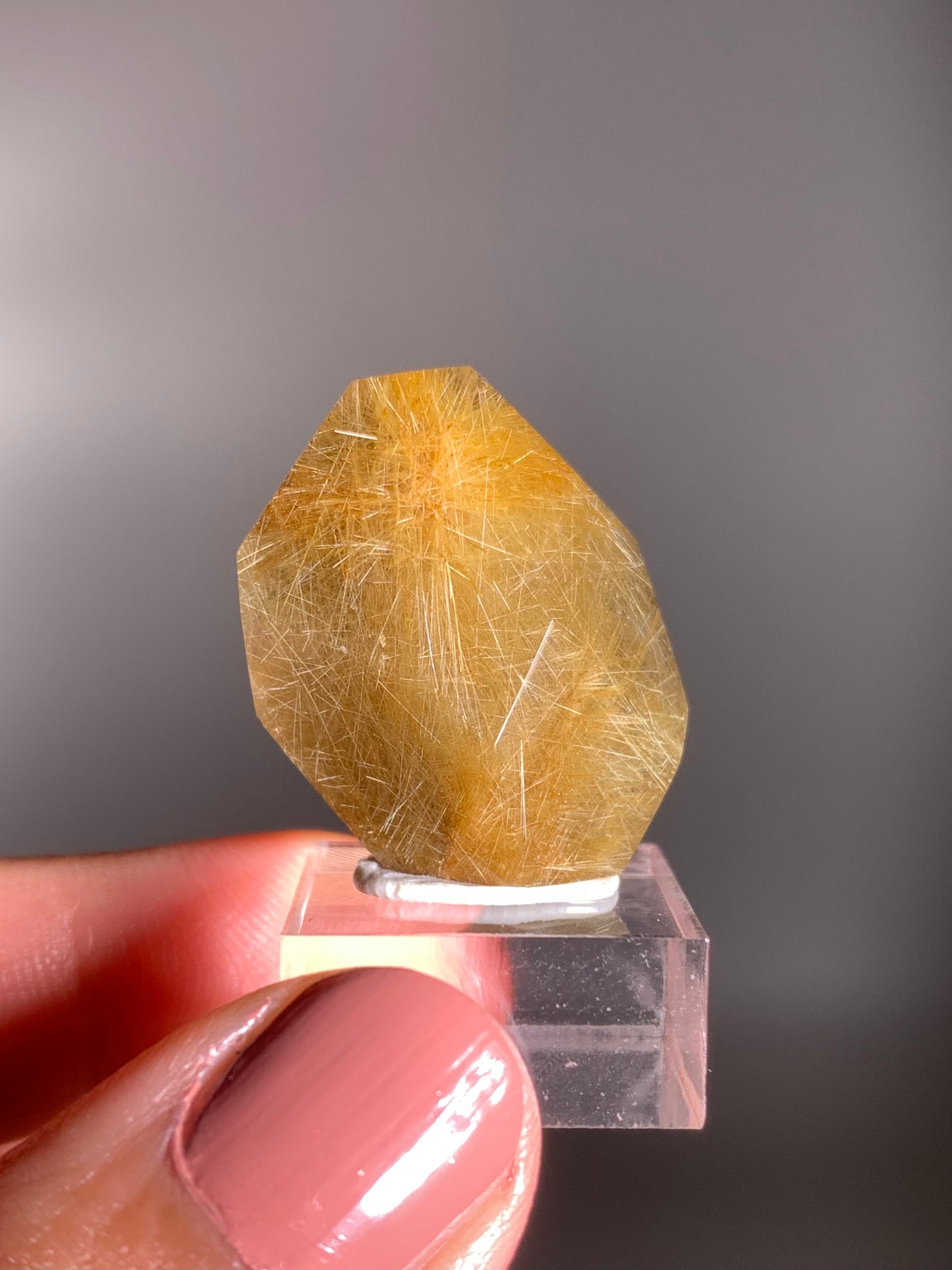 Gold Rutile Quartz Polished Mini Freeform