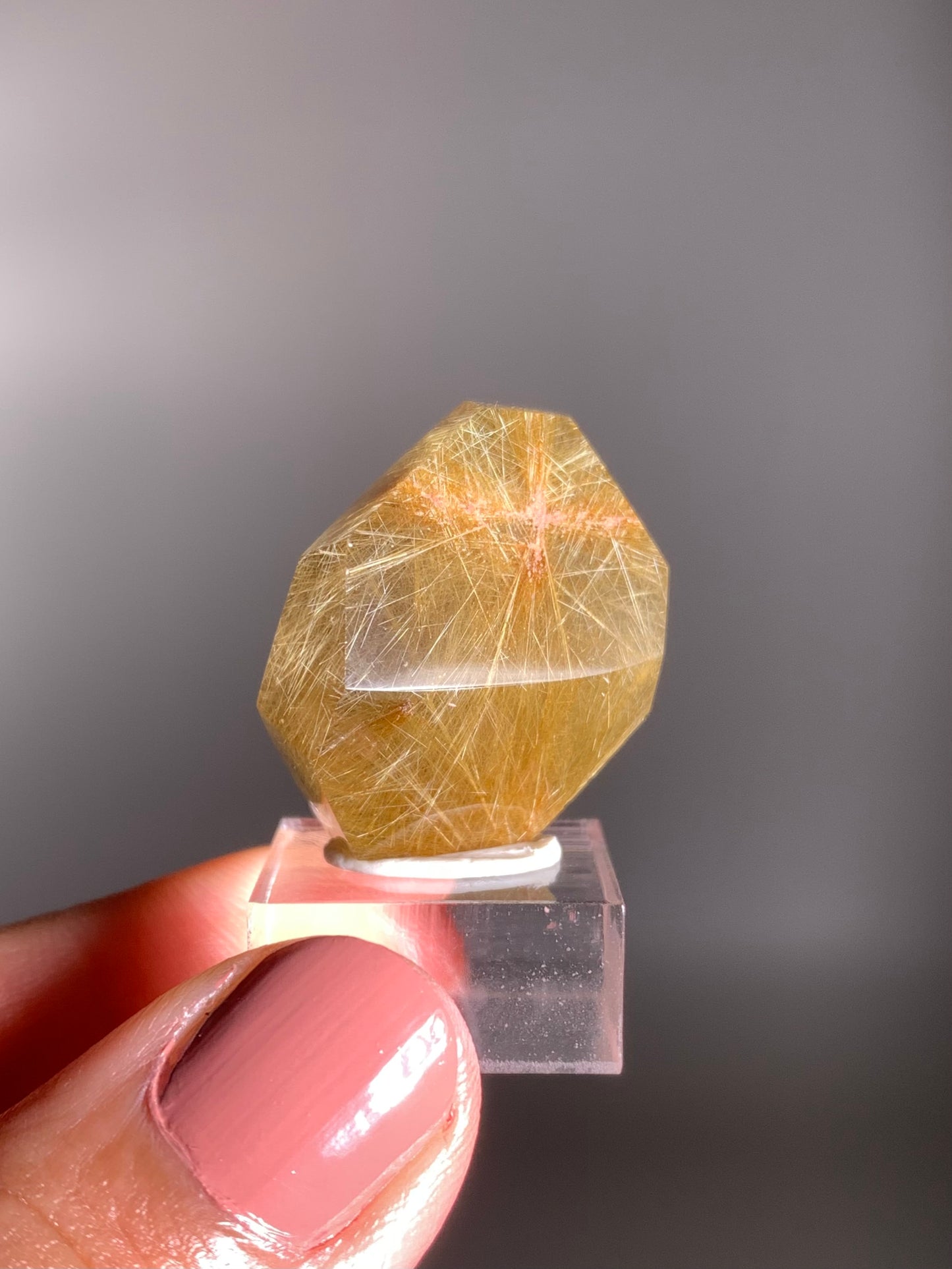 Gold Rutile Quartz Polished Mini Freeform