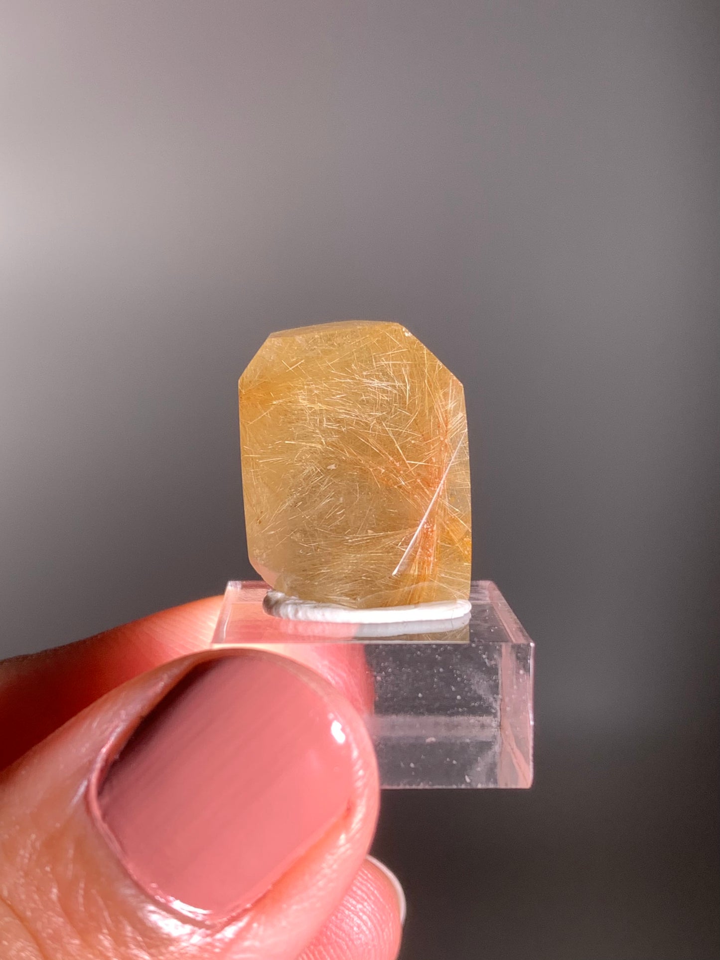 Gold Rutile Quartz Polished Mini Freeform