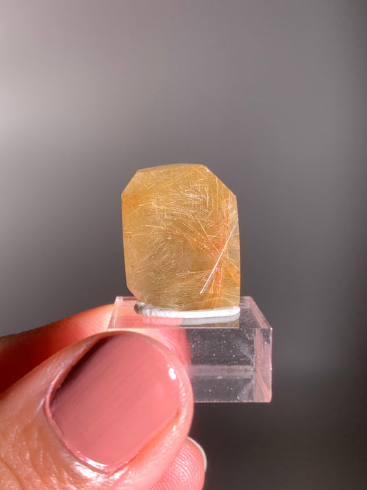Gold Rutile Quartz Polished Mini Freeform